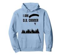 I Am D.B. Cooper Hijack Skydive 1971 Pullover Hoodie, Adult Unisex, Dusty Blue, Large