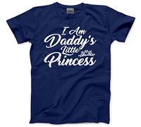 I Am Daddys Little Princess Men's Unisex T-Shirt - Navy Large