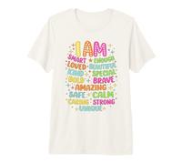 I Am Daily Affirmation Colorful Positive SelfLove Motivation Premium T-Shirt