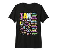 I Am Daily Affirmation Colorful Positive SelfLove Motivation Premium T-Shirt