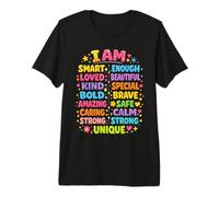 I Am Daily Affirmation Colorful Positive SelfLove Motivation Premium T-Shirt
