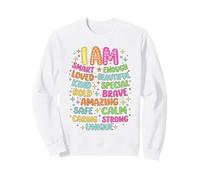 I Am Daily Affirmation Colorful Positive SelfLove Motivation Sweatshirt