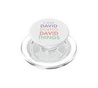 I am David. Doing, David Things. Fun Celebration PopSockets PopGrip for MagSafe
