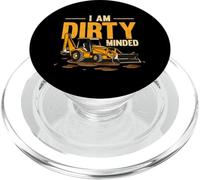 I Am Dirty Minded Backhoe Loader Construction Machinery PopSockets PopGrip for MagSafe