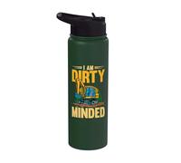 I Am Dirty Minded Excavator Construction Machinery Stainless Steel Insulated Water Bottle
