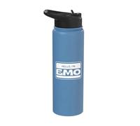 I Am Emo Hello Im Emo So What Elder Emo It was Never A Phase Stainless Steel Insulated Water Bottle