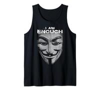 I Am Enough Hacker Mask Picture From Words Freedom Tank Top