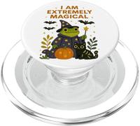 I Am Extremely Magical Frog Cat Wizard PopSockets PopGrip for MagSafe