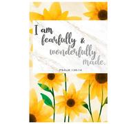 I am Fearfully and Wonderfully Made: A cute Sunflower themed, biblical, inspirational daily writing Journal for young girls and women.