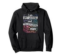 I Am Fearfully and Wonderfully Made Psalm 139:14 Pullover Hoodie