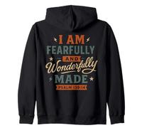 I Am Fearfully And Wonderfully Made Psalm 139 14 Verse Zip Hoodie