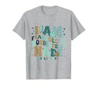 I am Fearfully & Wonderfully Made Retro Bible Verse T-Shirt, Men, Heather Grey, Medium