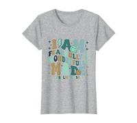 I am Fearfully & Wonderfully Made Retro Bible Verse T-Shirt, Women, Heather Grey, Small