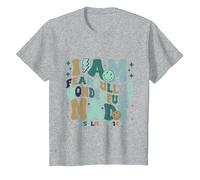 I am Fearfully & Wonderfully Made Retro Bible Verse T-Shirt, Youth, Heather Grey, X-Small