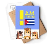 I Am From Cuba Art Deco Fashion Postcards Envelopes Cards Mailing Year Horse