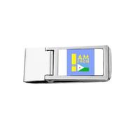 I Am from Djibouti Art Deco Fashion Slim Money Clip Stainless Holder Pocket Wallet