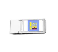 I Am from Ecuador Art Deco Fashion Slim Money Clip Stainless Holder Pocket Wallet