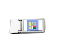 I Am from Madagascar Art Deco Fashion Slim Money Clip Stainless Holder Pocket Wallet