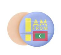 I Am From Maldives Art Deco Fashion Air Cushion Makeup Foundation Sponge Powder Puff