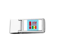 I Am from Nigeria Art Deco Fashion Slim Money Clip Stainless Holder Pocket Wallet