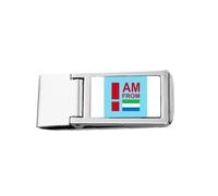 i am from Sierra le Art Deco Fashion Slim Money Clip Stainless Holder Pocket Wallet