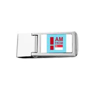 I Am from Singapore Art Deco Fashion Slim Money Clip Stainless Holder Pocket Wallet