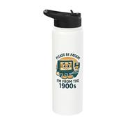 I Am from the 1900's Vintage Soul, Timeless Style Stainless Steel Insulated Water Bottle