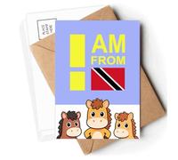 I Am From Trinidad Tobago Postcards Envelopes Cards Mailing Year Horse