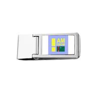 I Am from Turkmenistan Art Deco Fashion Slim Money Clip Stainless Holder Pocket Wallet