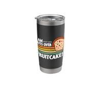 I Am Fruit and Nuts Over Retro Thanksgiving Day Fruitcake Stainless Steel Insulated Tumbler