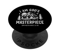 I AM GOD`S MASTERPIECE CHRISTIAN EPHESIANS 2:20 PopSockets Adhesive PopGrip