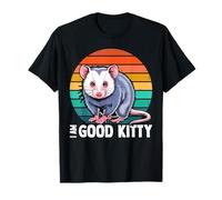 I Am Good Kitty Funny Possum Funny Cat Pet Retro T-Shirt