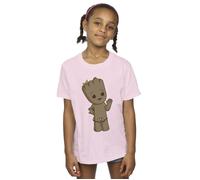 (5-6 Years, Baby Pink) Marvel Girls I Am Groot Cute Groot Cotton T-Shirt