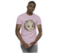I Am Groot Wooden Head T-Shirt Marvel Baby Pink XXL