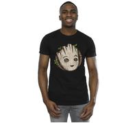 I Am Groot Wooden Head T-Shirt Marvel Black XL