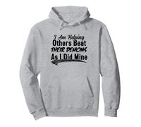 I Am Helping Others Beat Their Demons As I Did Mine Sponsor Pullover Hoodie