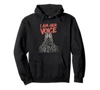 I am her voice fierce wolf red eyes Halloween Horro Pullover Hoodie