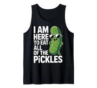 I Am Here to Eat All of The Pickles Funny Food Lover Summer Tank Top
