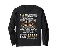 I Am His Daughter of a King, Warrior of God, Christian Women Long Sleeve T-Shirt