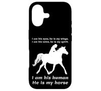 I Am His Eyes He Is My Wings I Am His Human He Is My Horse Case for iPhone 17