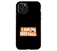 I Am Hiss-terical Funny Cat Pun Laughing Kitty Case for iPhone 11 Pro