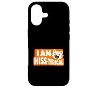 I Am Hiss-terical Funny Cat Pun Laughing Kitty Case for iPhone 17