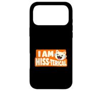 I Am Hiss-terical Funny Cat Pun Laughing Kitty Case for iPhone 17 Pro Max