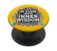 I Am In Tune with My Inner Wisdom Design PopSockets Adhesive PopGrip