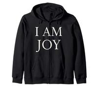 I Am Joy Positive Affirmation Zip Hoodie