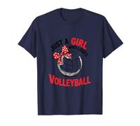 I Am Just a Girl Who Loves Volleyball Simple Sporty Look T-Shirt