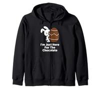I Am Just Here For The Easter Chocolate And Food Zip Hoodie