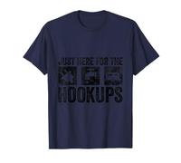 I am Just Here For The Hookups Motorhome Camping RV Caravan T-Shirt