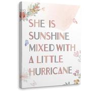 I Am Kind I Am Smart I Am Brave Affirmations Inspirational Quotes Framed Canvas Wall Art Decor 11×14 inch,Watercolor Butterfly Floral Print Painting Artwork Wall Decoration for Office Girls Bedroom