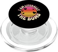 I Am Literally The Bomb Explosive Energy Vibes - PopSockets PopGrip for MagSafe